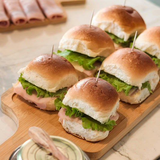 Cockeyed Farms American Elderberry Creamed Honey Ham & Cheese Sliders