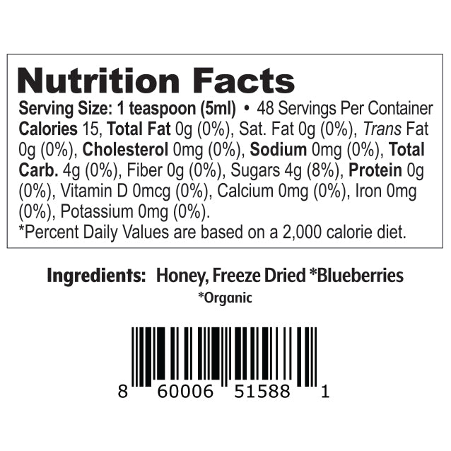 Blueberry Creamed Honey